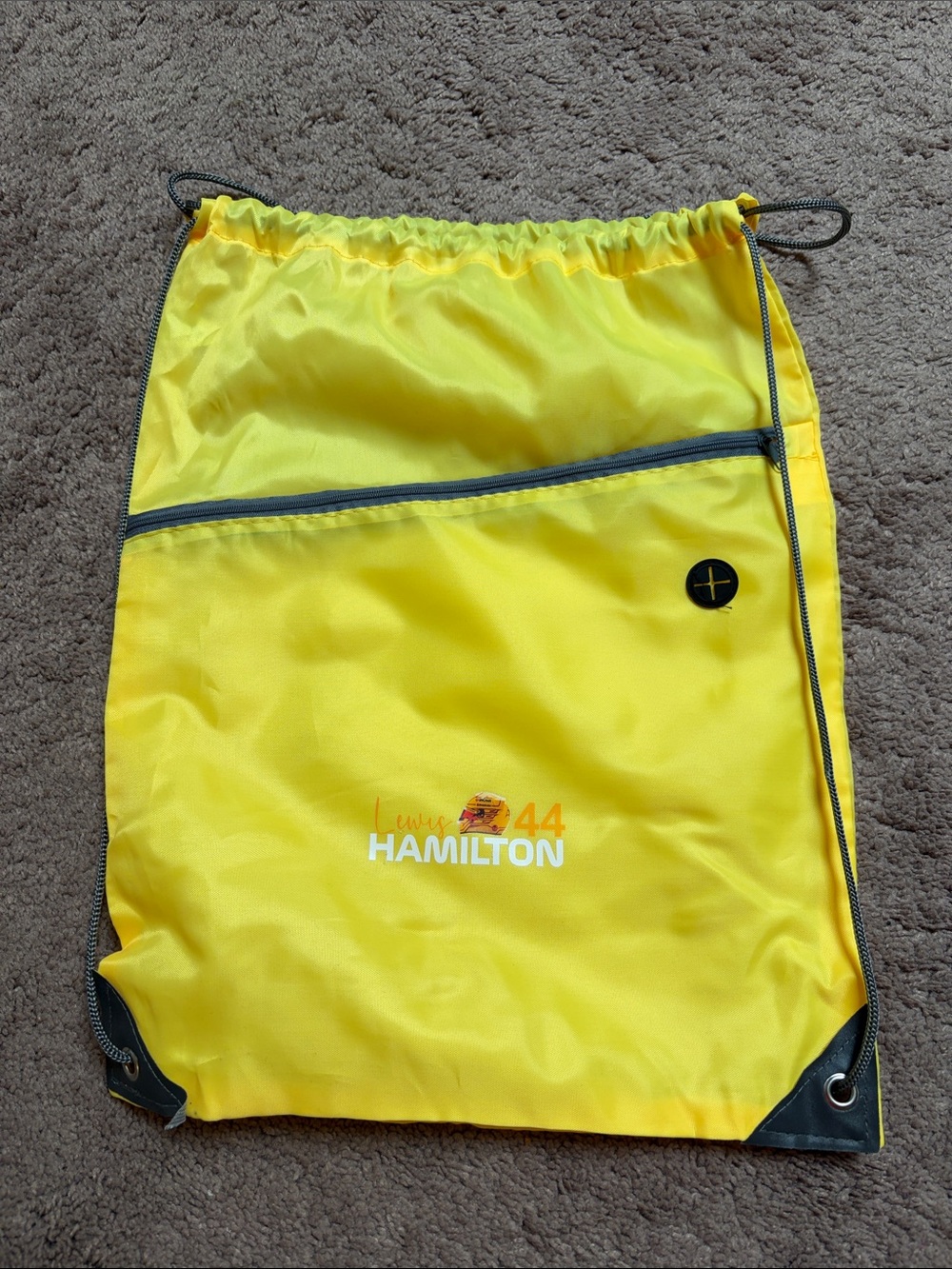 Hamilton Yellow Drawstring Athletic Bag